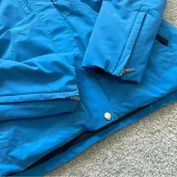 Descente Ski Snow Snowboarding Jacket Coat Blue Wm Size 10 D9-9616 Titan Thermo